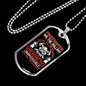 Firefighter Led By The Unknown Ecklace Stainless Steel or 18k Gold Dog Tag 24" Chain-Express Your Love Gifts