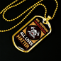 Firefighter Lives Matter Necklace Stainless Steel or 18k Gold Dog Tag 24" Chain-Express Your Love Gifts