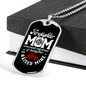 Firefighter Mom Raised Necklace Stainless Steel or 18k Gold Dog Tag 24" Chain-Express Your Love Gifts