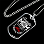 Firefighter Mom Raised Necklace Stainless Steel or 18k Gold Dog Tag 24" Chain-Express Your Love Gifts