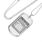 Firefighter Nutritional Facts Necklace Stainless Steel or 18k Gold Dog Tag 24" Chain-Express Your Love Gifts