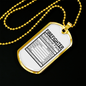 Firefighter Nutritional Facts Necklace Stainless Steel or 18k Gold Dog Tag 24" Chain-Express Your Love Gifts