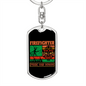 Firefighter Pride And Honor Keychain Stainless Steel or 18k Gold Dog Tag Keyring-Express Your Love Gifts