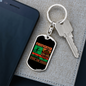 Firefighter Pride And Honor Keychain Stainless Steel or 18k Gold Dog Tag Keyring-Express Your Love Gifts