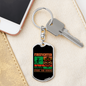 Firefighter Pride And Honor Keychain Stainless Steel or 18k Gold Dog Tag Keyring-Express Your Love Gifts