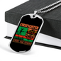 Firefighter Pride And Honor Necklace Stainless Steel or 18k Gold Dog Tag 24" Chain-Express Your Love Gifts