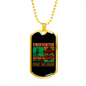 Firefighter Pride And Honor Necklace Stainless Steel or 18k Gold Dog Tag 24" Chain-Express Your Love Gifts