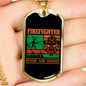Firefighter Pride And Honor Necklace Stainless Steel or 18k Gold Dog Tag 24" Chain-Express Your Love Gifts