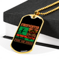 Firefighter Pride And Honor Necklace Stainless Steel or 18k Gold Dog Tag 24" Chain-Express Your Love Gifts