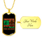 Firefighter Pride And Honor Necklace Stainless Steel or 18k Gold Dog Tag 24" Chain-Express Your Love Gifts