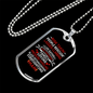 Firefighter Risktaking Necklace Stainless Steel or 18k Gold Dog Tag 24" Chain-Express Your Love Gifts