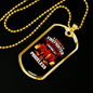 Firefighter'S Honor Firefighter Gift Stainless Steel or 18k Gold Dog Tag 24" Chain-Express Your Love Gifts