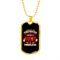 Firefighter'S Honor Firefighter Gift Stainless Steel or 18k Gold Dog Tag 24" Chain-Express Your Love Gifts