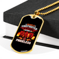 Firefighter'S Honor Firefighter Gift Stainless Steel or 18k Gold Dog Tag 24" Chain-Express Your Love Gifts