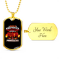 Firefighter'S Honor Firefighter Gift Stainless Steel or 18k Gold Dog Tag 24" Chain-Express Your Love Gifts