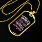 Firefighter'S Little Girl Necklace Stainless Steel or 18k Gold Dog Tag 24" Chain-Express Your Love Gifts
