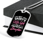 Firefighter'S Little Girl Necklace Stainless Steel or 18k Gold Dog Tag 24" Chain-Express Your Love Gifts