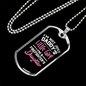 Firefighter'S Little Girl Necklace Stainless Steel or 18k Gold Dog Tag 24" Chain-Express Your Love Gifts