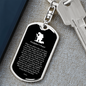 Firefighter'S Prayer Swivel Keychain Dog Tag Stainless Steel or 18k Gold-Express Your Love Gifts
