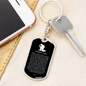 Firefighter'S Prayer Swivel Keychain Dog Tag Stainless Steel or 18k Gold-Express Your Love Gifts