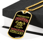 Firefighter'S Tradition Necklace Stainless Steel or 18k Gold Dog Tag 24" Chain-Express Your Love Gifts