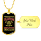 Firefighter'S Tradition Necklace Stainless Steel or 18k Gold Dog Tag 24" Chain-Express Your Love Gifts