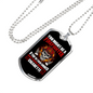 Firefighter Smokes CigArettes Necklace Stainless Steel or 18k Gold Dog Tag 24" Chain-Express Your Love Gifts