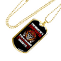 Firefighter Smokes CigArettes Necklace Stainless Steel or 18k Gold Dog Tag 24" Chain-Express Your Love Gifts