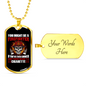 Firefighter Smokes CigArettes Necklace Stainless Steel or 18k Gold Dog Tag 24" Chain-Express Your Love Gifts