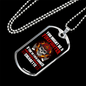 Firefighter Smokes CigArettes Necklace Stainless Steel or 18k Gold Dog Tag 24" Chain-Express Your Love Gifts