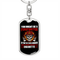 Firefighter Smokes Not CigArettes Keychain Stainless Steel or 18k Gold Dog Tag Keyring-Express Your Love Gifts