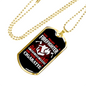 Firefighter Smoking Not CigArettes Necklace Stainless Steel or 18k Gold Dog Tag 24" Chain-Express Your Love Gifts
