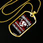 Firefighter Smoking Not CigArettes Necklace Stainless Steel or 18k Gold Dog Tag 24" Chain-Express Your Love Gifts