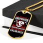 Firefighter Smoking Not CigArettes Necklace Stainless Steel or 18k Gold Dog Tag 24" Chain-Express Your Love Gifts