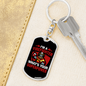 Firefighter Superpower Keychain Stainless Steel or 18k Gold Dog Tag Keyring-Express Your Love Gifts