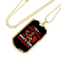 Firefighter Superpower Necklace Stainless Steel or 18k Gold Dog Tag 24" Chain-Express Your Love Gifts