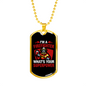 Firefighter Superpower Necklace Stainless Steel or 18k Gold Dog Tag 24" Chain-Express Your Love Gifts