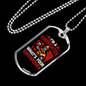 Firefighter Superpower Necklace Stainless Steel or 18k Gold Dog Tag 24" Chain-Express Your Love Gifts