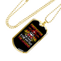 Firefighter The Legend Necklace Stainless Steel or 18k Gold Dog Tag 24" Chain-Express Your Love Gifts