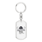 Firefighter Wife Keychain Stainless Steel or 18k Gold Dog Tag Keyring-Express Your Love Gifts