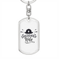 Firefighter Wife Keychain Stainless Steel or 18k Gold Dog Tag Keyring-Express Your Love Gifts