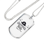 Firefighter Wife Necklace Stainless Steel or 18k Gold Dog Tag 24" Chain-Express Your Love Gifts
