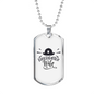 Firefighter Wife Necklace Stainless Steel or 18k Gold Dog Tag 24" Chain-Express Your Love Gifts