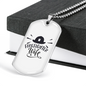 Firefighter Wife Necklace Stainless Steel or 18k Gold Dog Tag 24" Chain-Express Your Love Gifts