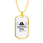 Firefighter Wife Necklace Stainless Steel or 18k Gold Dog Tag 24" Chain-Express Your Love Gifts