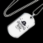 Firefighter Wife Necklace Stainless Steel or 18k Gold Dog Tag 24" Chain-Express Your Love Gifts
