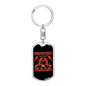 Firefighters Do Not Die Keychain Stainless Steel or 18k Gold Dog Tag Keyring-Express Your Love Gifts