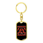 Firefighters Do Not Die Keychain Stainless Steel or 18k Gold Dog Tag Keyring-Express Your Love Gifts