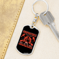 Firefighters Do Not Die Keychain Stainless Steel or 18k Gold Dog Tag Keyring-Express Your Love Gifts