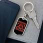 Firefighters Do Not Die Keychain Stainless Steel or 18k Gold Dog Tag Keyring-Express Your Love Gifts